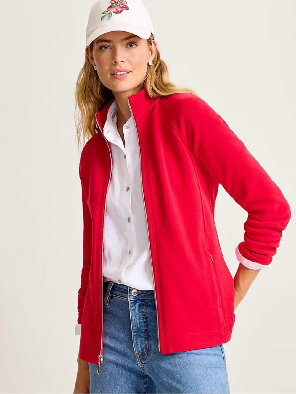 TOMMY BAHAMA - Aruba Full-Zip Sweatshirt - Tango Red Women’s Large